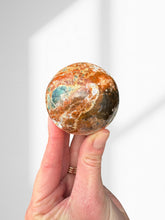 Load image into Gallery viewer, Calcite with Blue Apatite Sphere 01
