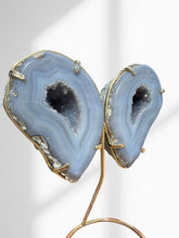 Load image into Gallery viewer, Agate Geode Wings on Stand 07
