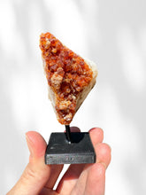 Load image into Gallery viewer, Citrine Cluster on stand 01
