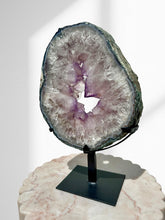 Load image into Gallery viewer, Large Amethyst Slice on Stand 14
