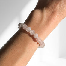 Load image into Gallery viewer, Rose Quartz Bracelet | medium crystals
