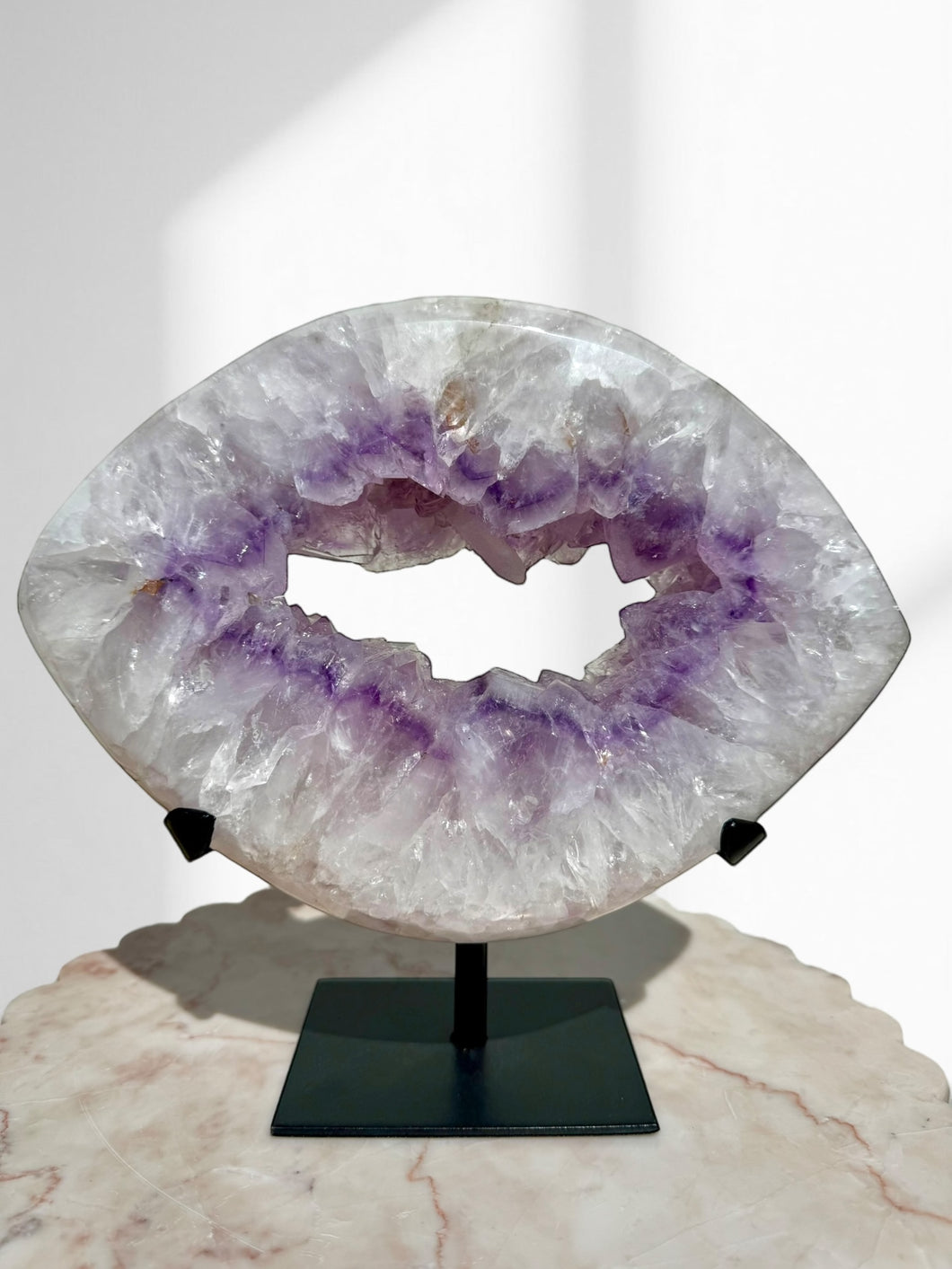 Amethyst Pointed Oval Druzy 24