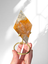 Load image into Gallery viewer, Golden Healer Diamond on stand 01
