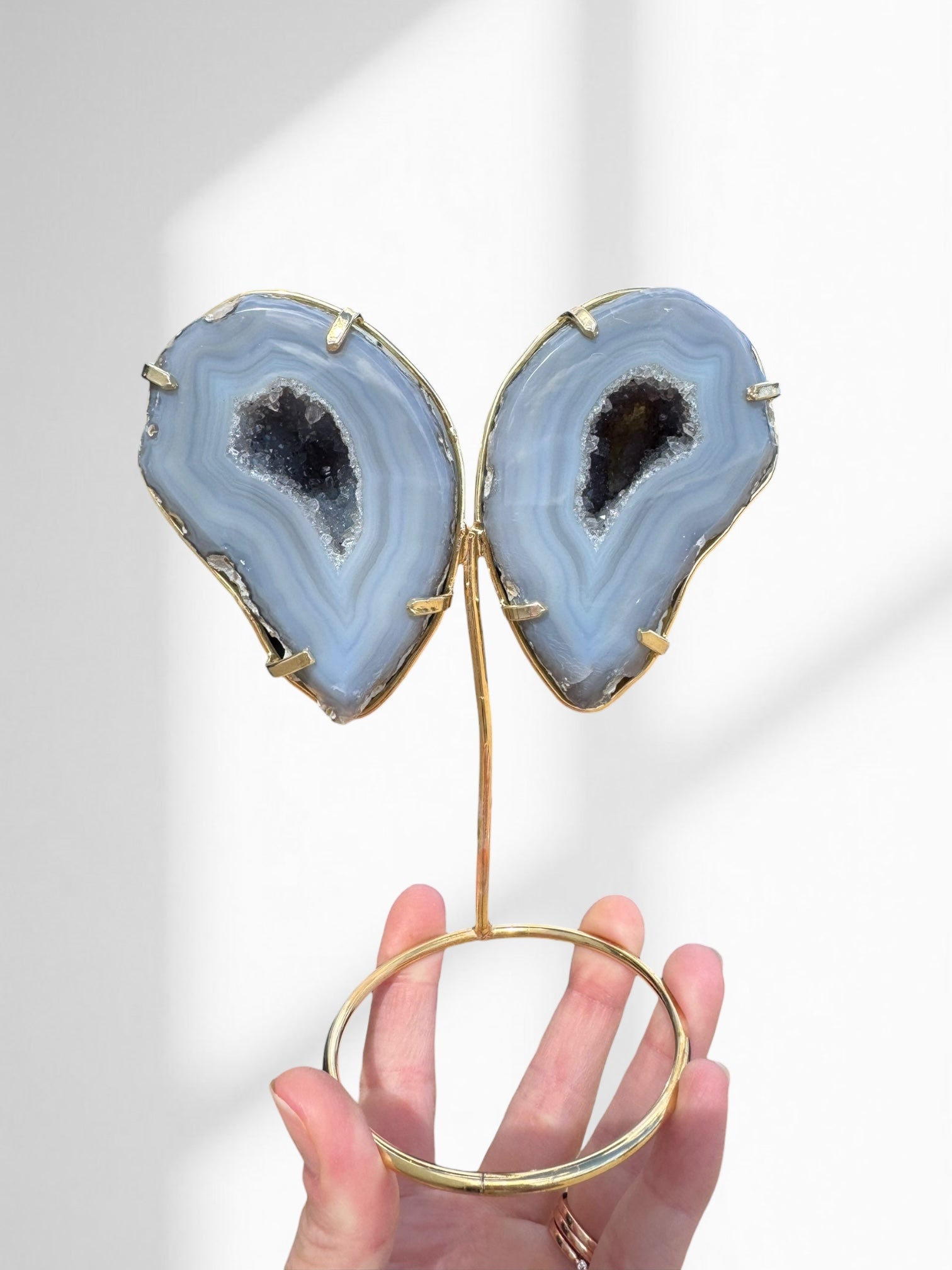 Agate Geode Wings on Stand 07 – Geode + Gem