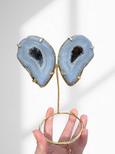 Load image into Gallery viewer, Agate Geode Wings on Stand 07
