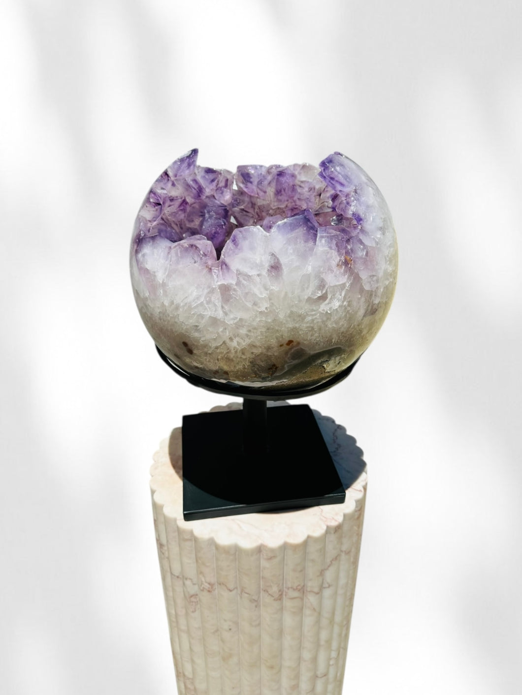 Large Amethyst Sphere on Stand 02