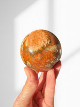 Load image into Gallery viewer, Calcite with Blue Apatite Sphere 03
