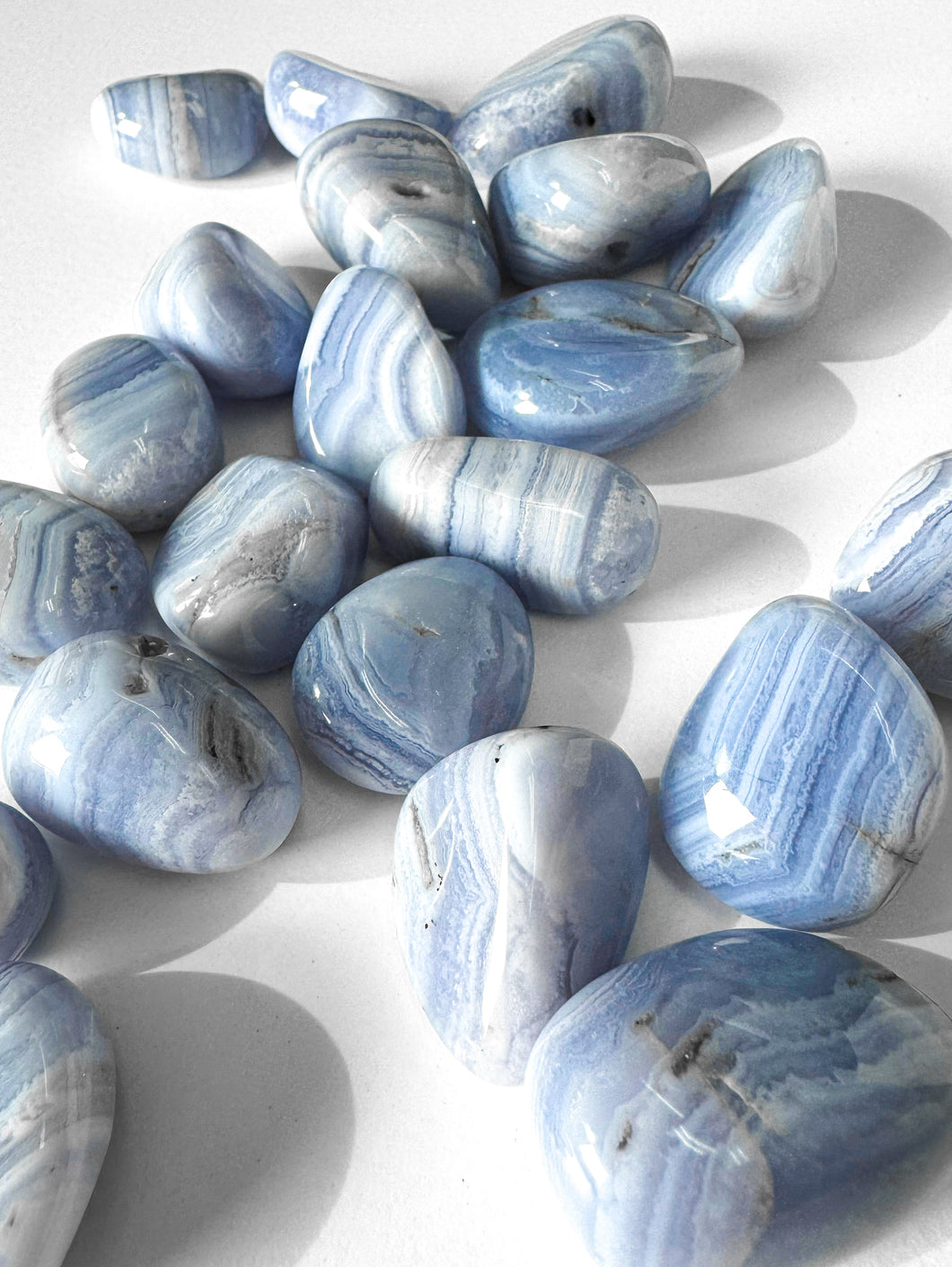 Blue Lace Agate Tumblestone