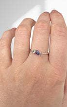 Load image into Gallery viewer, Sapphire + Aquamarine Toi et Moi Ring
