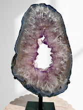 Load image into Gallery viewer, Large Amethyst Slice on Stand 11
