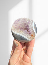 Load image into Gallery viewer, Amethyst + Agate Druzy Sphere 05
