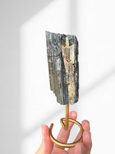 Load image into Gallery viewer, Black Tourmaline 10 (on stand)
