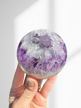 Load image into Gallery viewer, Amethyst + Agate Druzy Sphere 08
