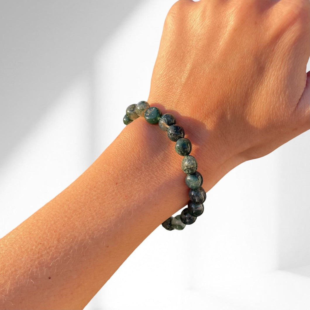 Green Moss Agate Bracelet