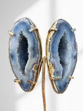 Load image into Gallery viewer, Agate Geode Wings on Stand 08
