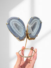 Load image into Gallery viewer, Agate Geode Wings on Stand 04
