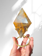 Load image into Gallery viewer, Golden Healer Diamond on stand 02

