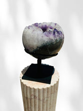 Load image into Gallery viewer, Large Amethyst Sphere on Stand 01
