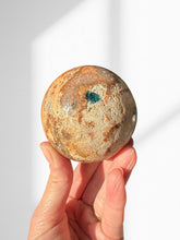 Load image into Gallery viewer, Calcite with Blue Apatite Sphere 04
