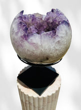 Load image into Gallery viewer, Large Amethyst Sphere on Stand 02
