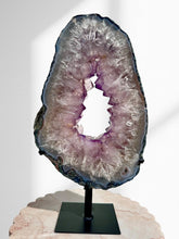 Load image into Gallery viewer, Large Amethyst Slice on Stand 11
