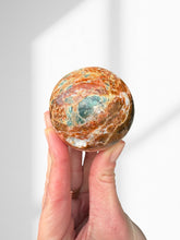 Load image into Gallery viewer, Calcite with Blue Apatite Sphere 01
