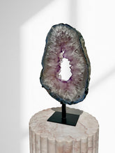 Load image into Gallery viewer, Large Amethyst Slice on Stand 11
