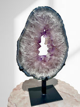 Load image into Gallery viewer, Large Amethyst Slice on Stand 13
