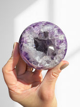 Load image into Gallery viewer, Amethyst + Agate Druzy Sphere 08
