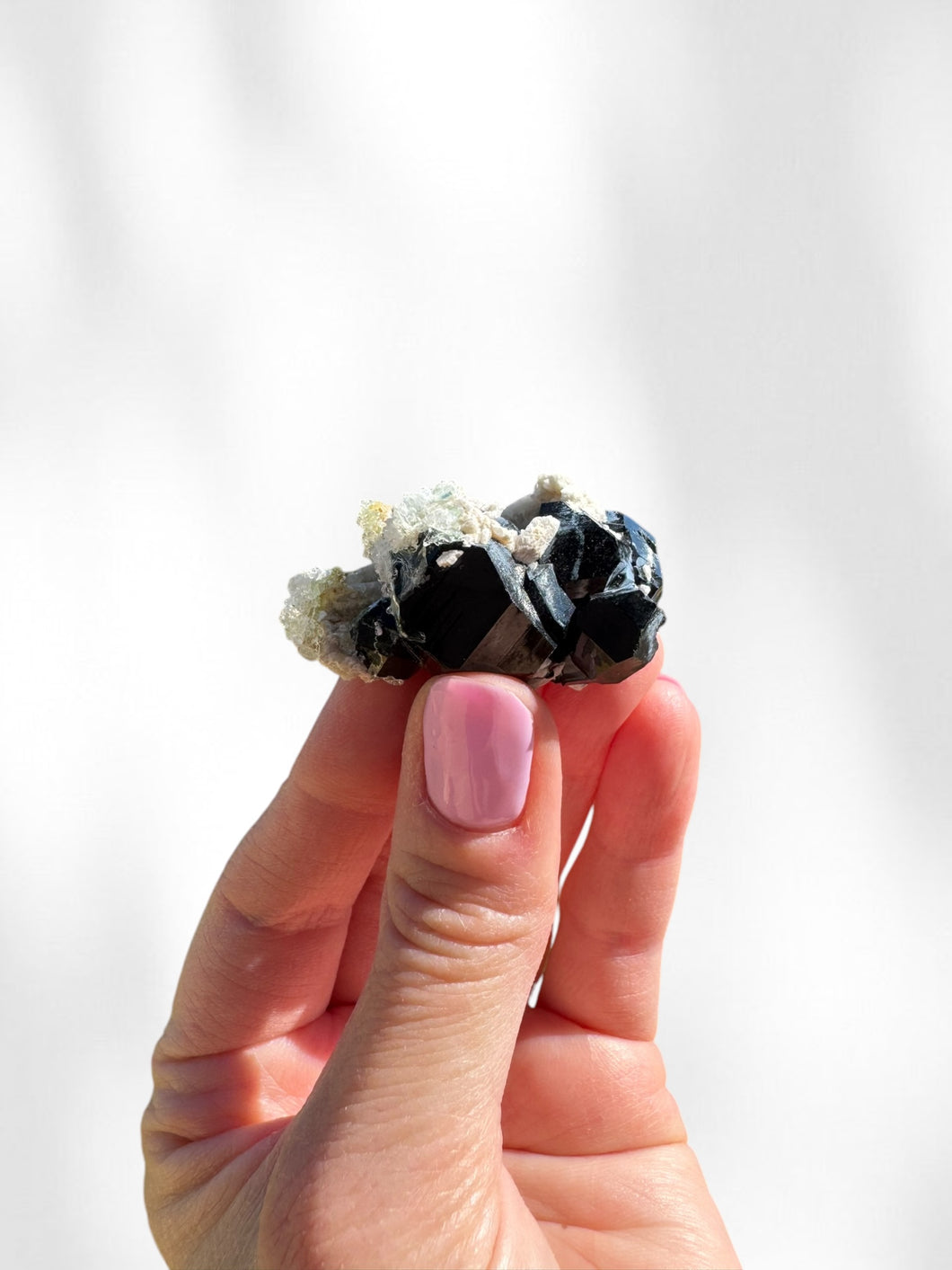 Smokey Quartz Specimen with Hyalite Opal 03