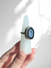 Load image into Gallery viewer, Baby Geode Blue Agate Ring | Sterling Silver

