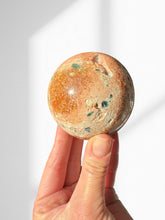 Load image into Gallery viewer, Calcite with Blue Apatite Sphere 04
