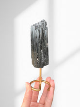Load image into Gallery viewer, Black Tourmaline 08 (on stand)
