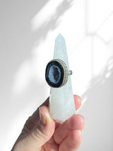 Load image into Gallery viewer, Baby Geode Blue Agate Ring | Sterling Silver
