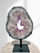 Load image into Gallery viewer, Large Amethyst Slice on Stand 14

