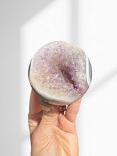 Load image into Gallery viewer, Amethyst + Agate Druzy Sphere 05
