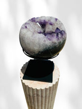 Load image into Gallery viewer, Large Amethyst Sphere on Stand 01
