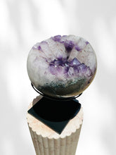 Load image into Gallery viewer, Large Amethyst Sphere on Stand 01
