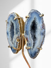 Load image into Gallery viewer, Agate Geode Wings on Stand 08
