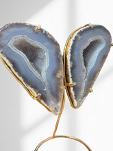Load image into Gallery viewer, Agate Geode Wings on Stand 02
