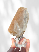 Load image into Gallery viewer, Golden Rutilated Quartz Cluster on stand 05
