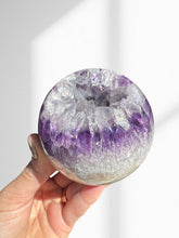 Load image into Gallery viewer, Amethyst + Agate Druzy Sphere 07
