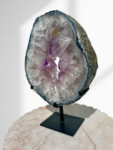 Load image into Gallery viewer, Large Amethyst Slice on Stand 12
