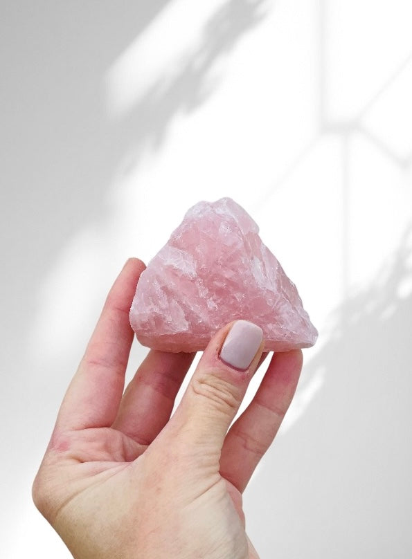 Rose Quartz Rough Rock | medium