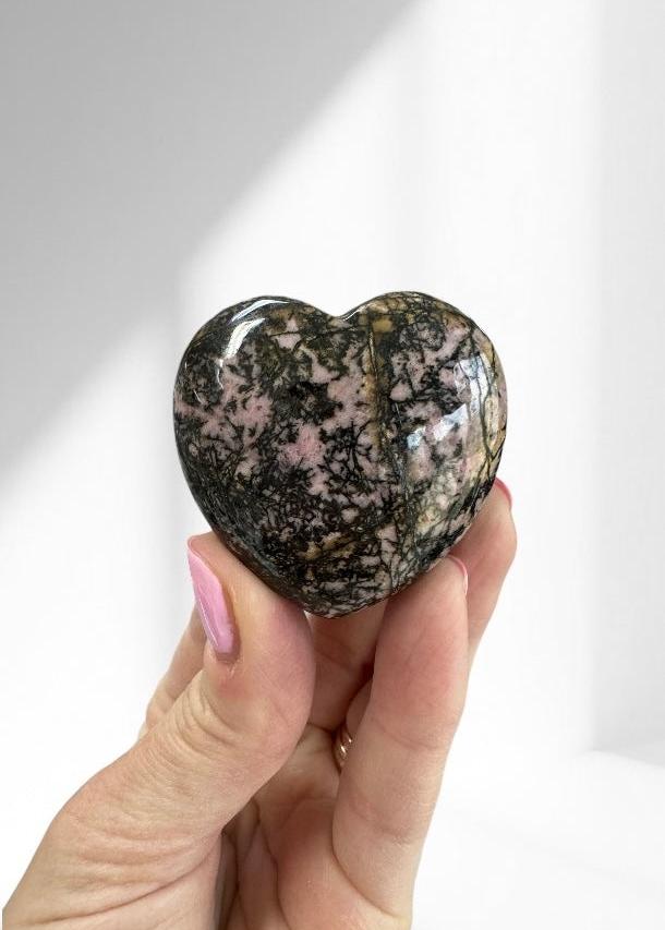 Rhodonite Heart 09