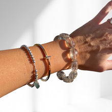 Load image into Gallery viewer, Clear Quartz Bracelet | large crystals
