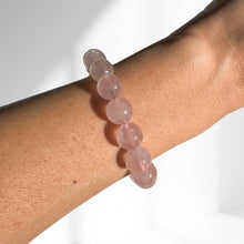 Load image into Gallery viewer, Rose Quartz Bracelet | medium crystals
