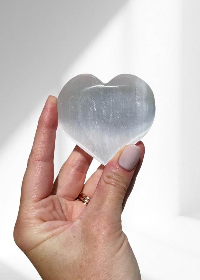 Selenite Heart