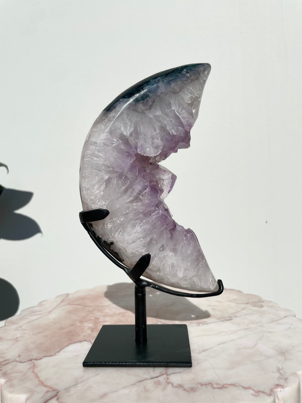 Amethyst Druzy Moon 04