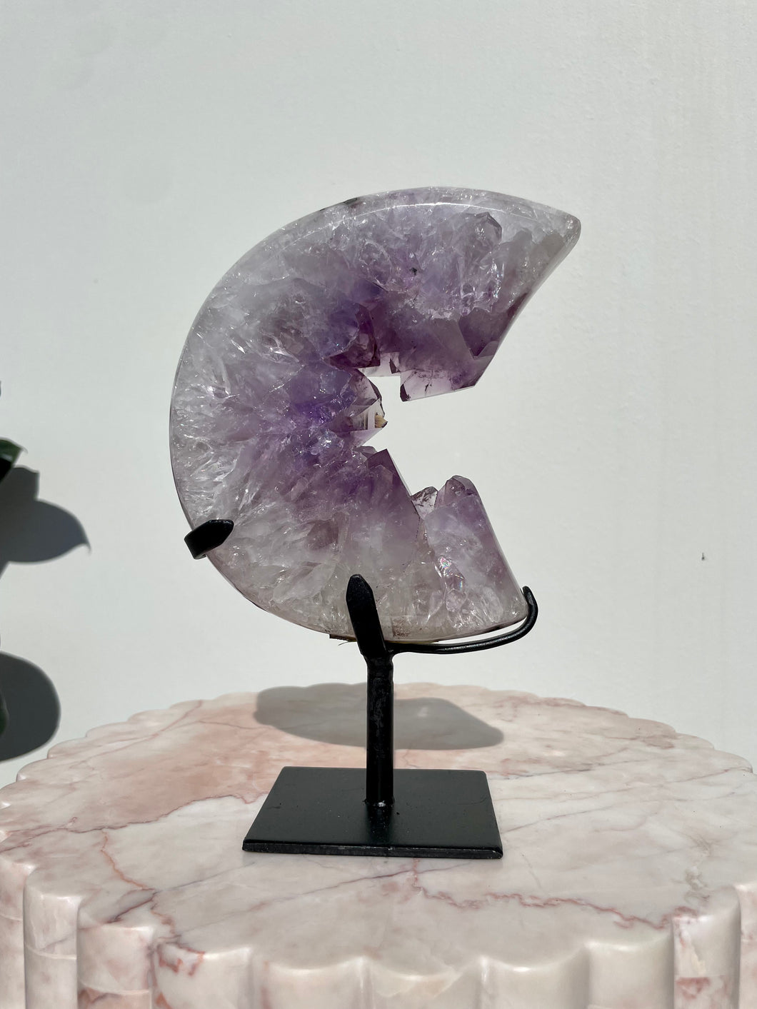 Amethyst Druzy Moon 03